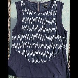 XS J Crew sleeveless top EUC!
